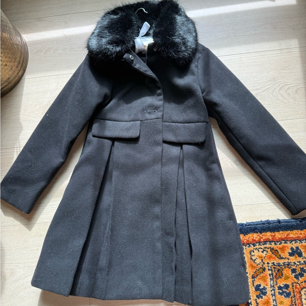 Edgehill Collection Black Kids Coat
